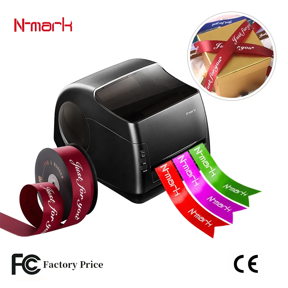 N-mark Satin Ribbon Digital Printer Machine For Christmas Gift Wrapping Satin Ribbon Mark Machine