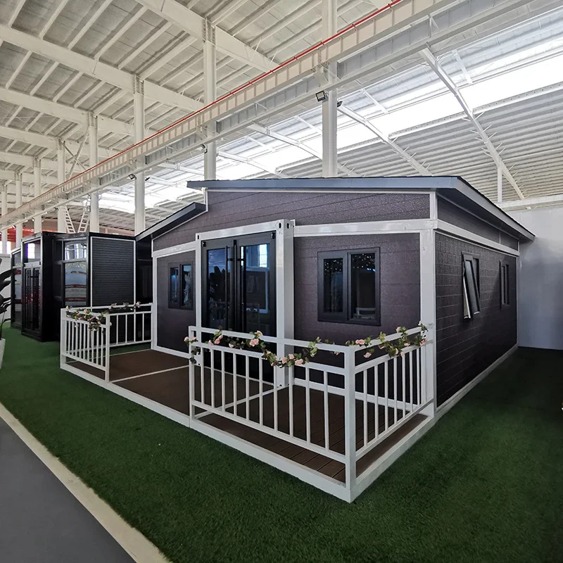 Prefabricated Modular House Prefab Steel 2 Bedroom Expandable Container Granny Flat House Australian Standards