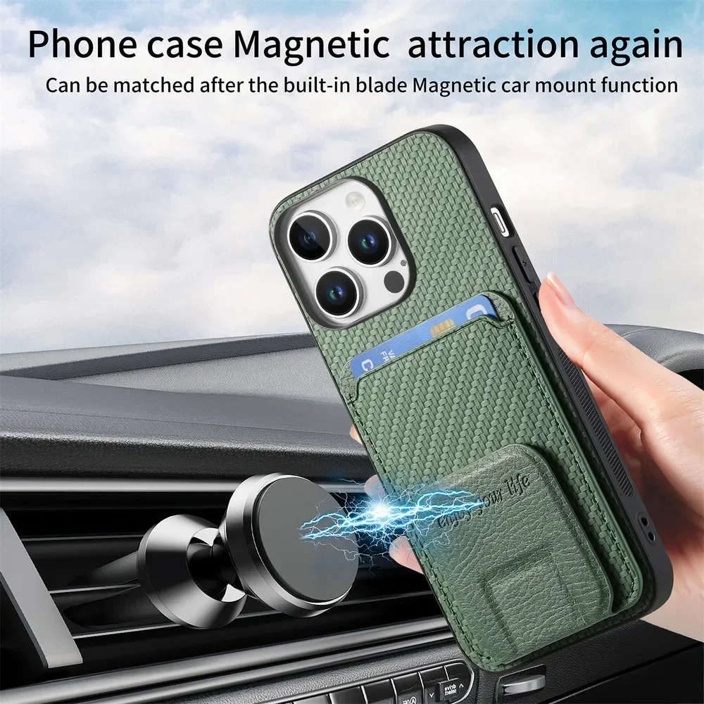 포 나씽 폰 3A 프로 5G 럭셔리 케이스 포 나씽 CMF 폰 2 프로 1 가죽 카드 홀더 지갑 푼다 폰 3A 3 A 백 커버