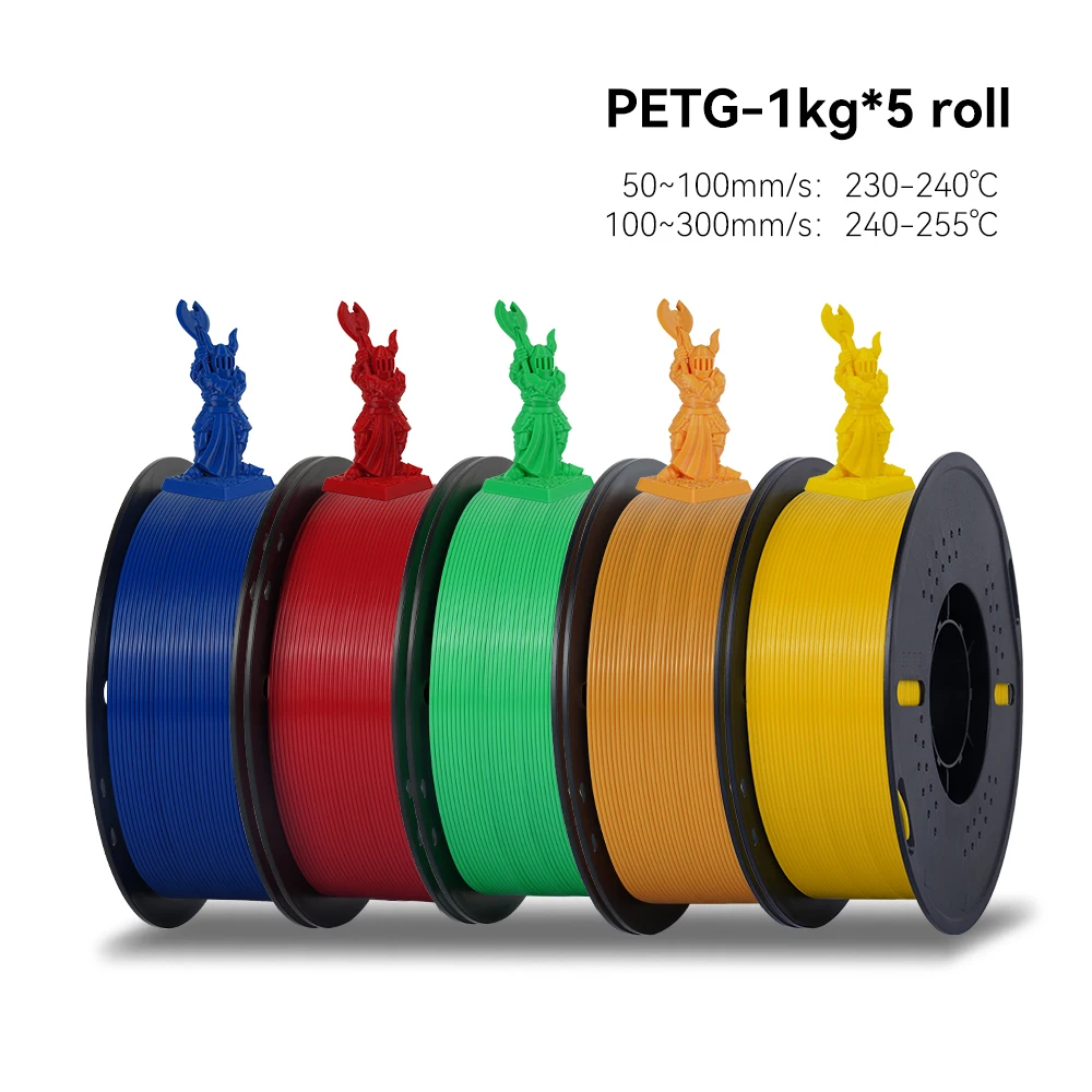 KEEPANG 5 kg PETG 3D-Drucker-Filament, 1,75 mm, hohe Zähigkeit, ordentlich gewickelt, 3D-Druckmaterial, DIY-Bastelwerkzeuge für 3D-Drucker