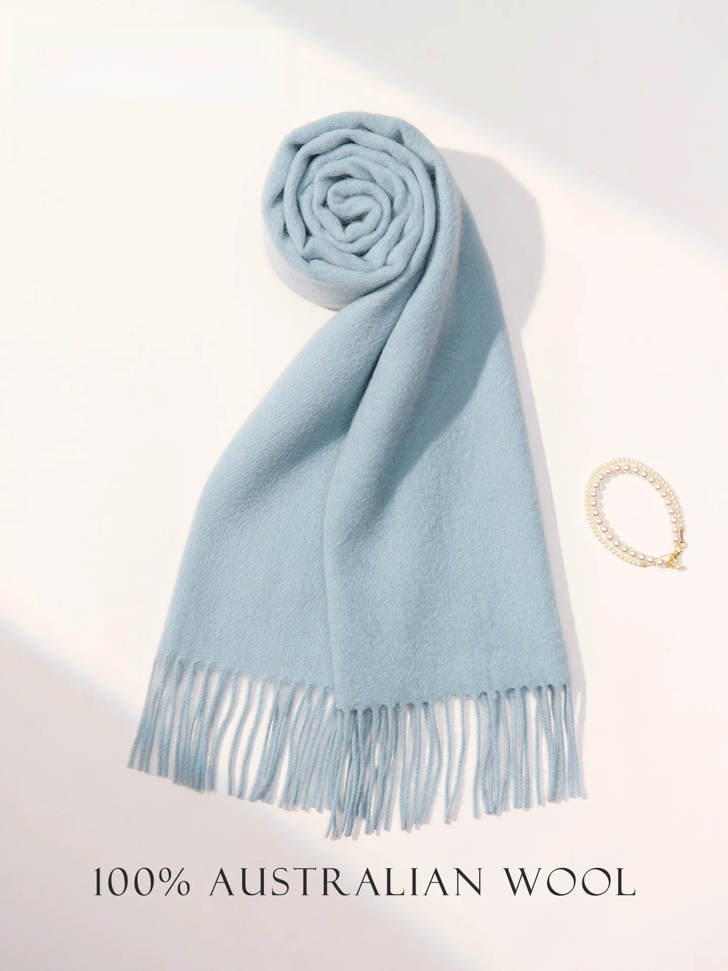 ブルーフォグピュアウールスカーフ-レディース-秋冬-韓国風-多用途-高級感漂う雰囲気-レディース新作-2025年モデル