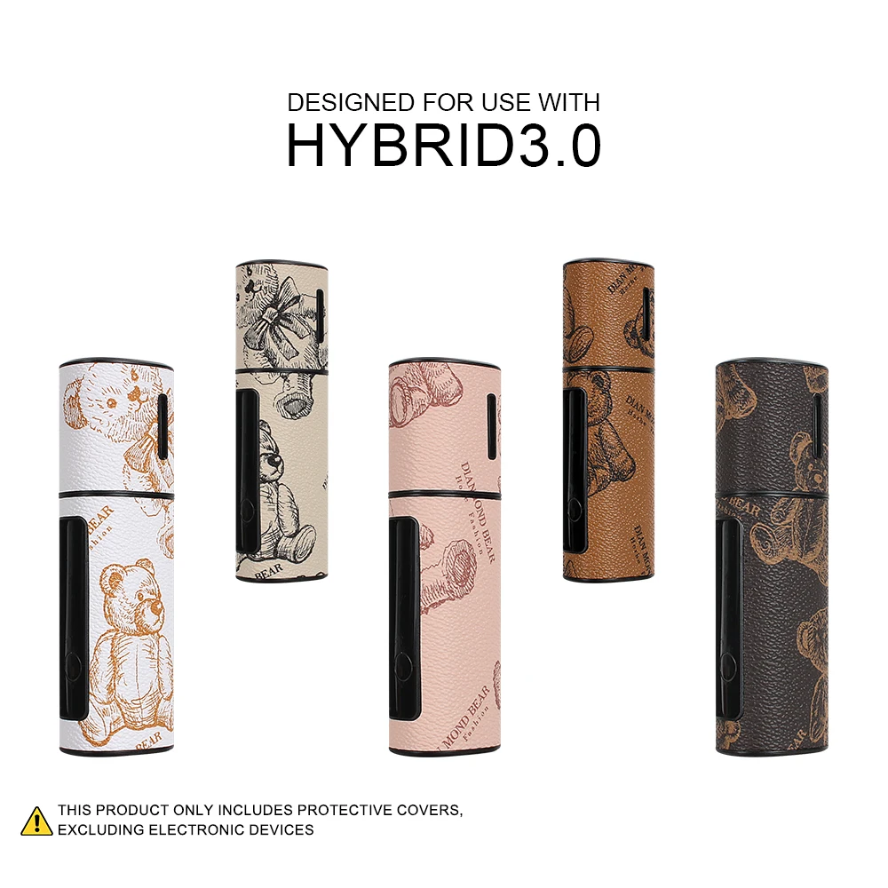 

Защитный чехол из искусственной кожи, подходящий для LiL HYBRID 3.0, с рисунком медведя, предназначенный для защиты аксессуаров для электронных сигарет.