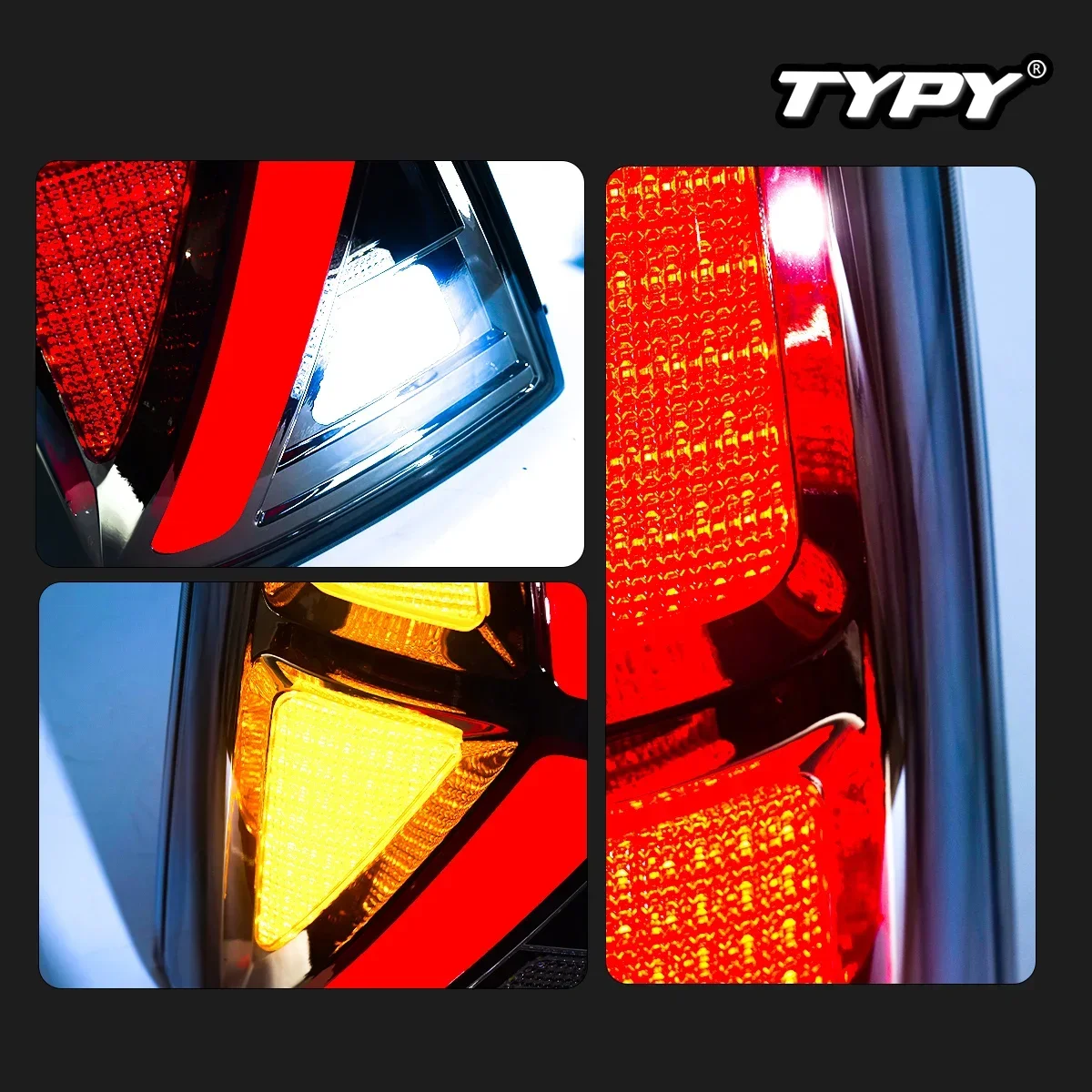 

TYPY новый светодиодный задний фонарь, обновленный, модифицированный для Toyota Innova, задний фонарь 2012-2015, задний фонарь с динамическим сигналом, задний фонарь, автоаксессуары