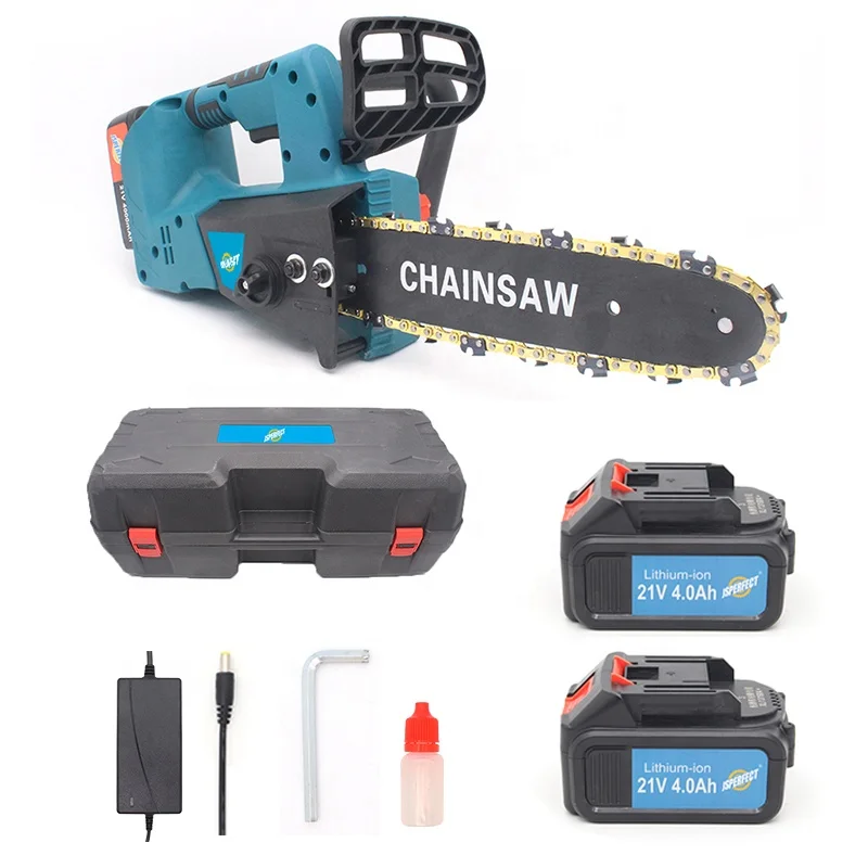 

JSPERFECT Cheap Battery Powered 10 Inch 21v Cordless Brushless Chainsaw
