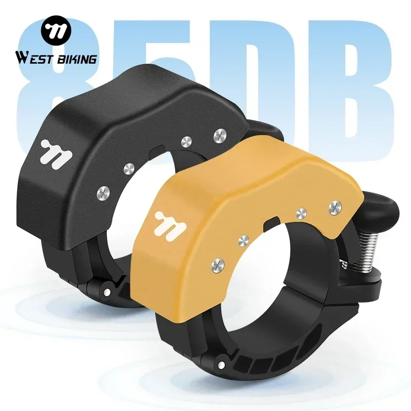 

WEST BIKING MTB Road Bike Mini Bell Safety Cycling Clear Ringtone Invisible Bell For 22.2-31.8mm Handlebar Bicycle Accessories