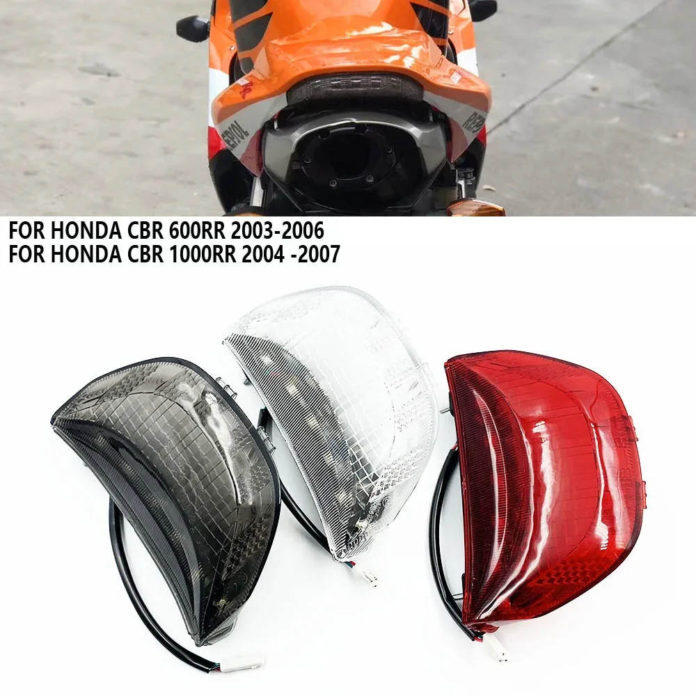 For Honda CBR600RR 2003 2004 2005 2006 CBR1000RR CBR 1000 RR 2004-2007 Rear Tail Light Brake Turn Signals Integrated LED Light