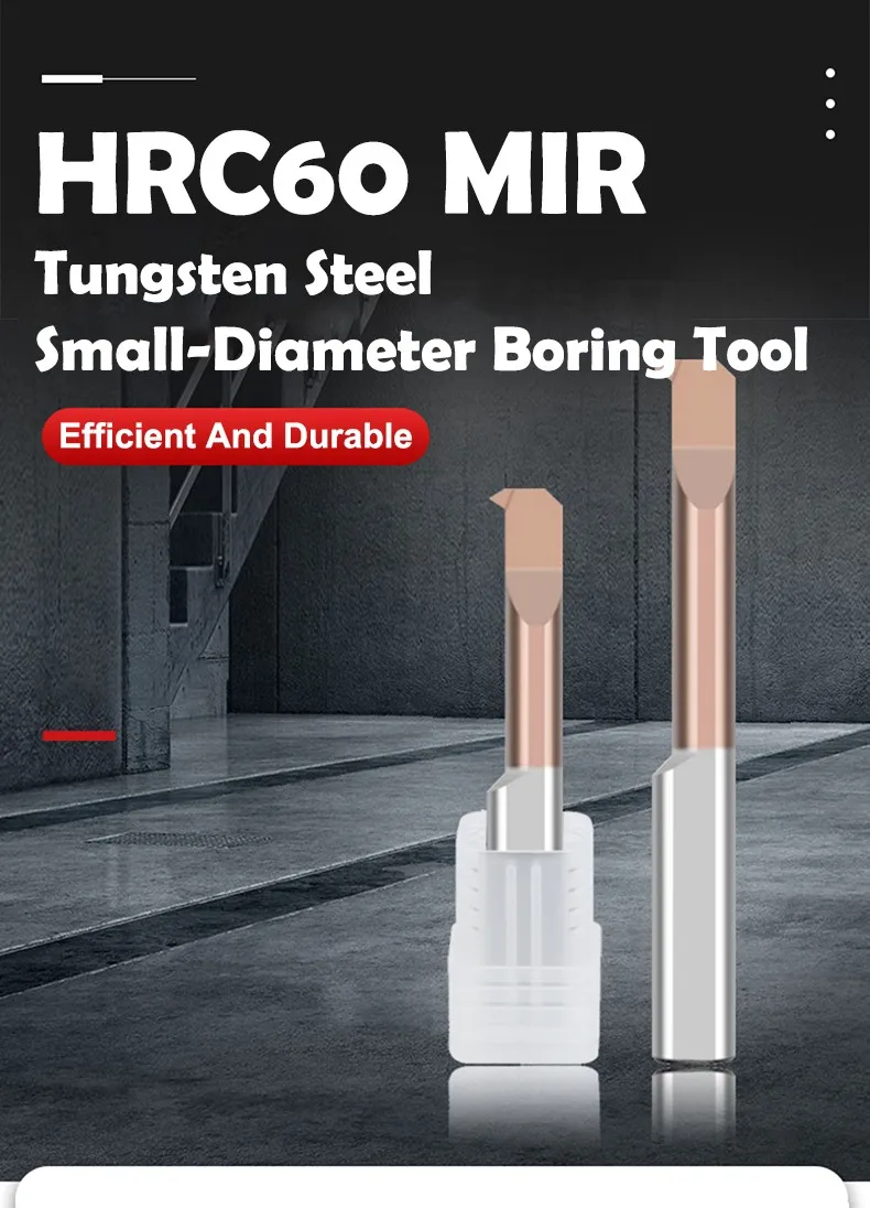 SHAZAM MIR Gewindebohrwerkzeuge mit kleinem Durchmesser, Wolframstahl-Hartmetall, CNC-Maschine, seismisch widerstandsfähig, Innenlochbohrwerkzeug A60 – Detail 1
