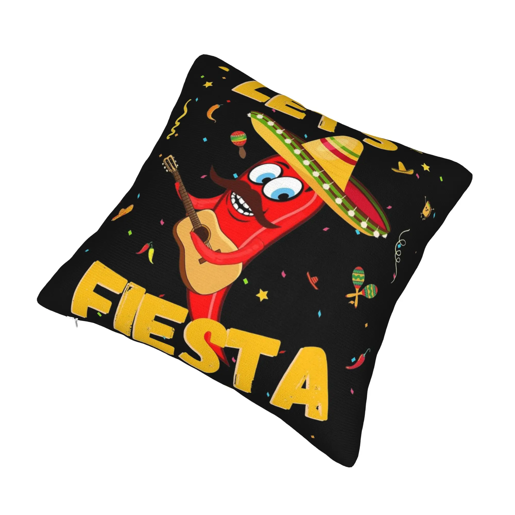 Decorative Pillowcases Let's Fiesta Cinco De Mayo  Product Seater  Throw Pillow Case Cover Square Multiple Sizes
