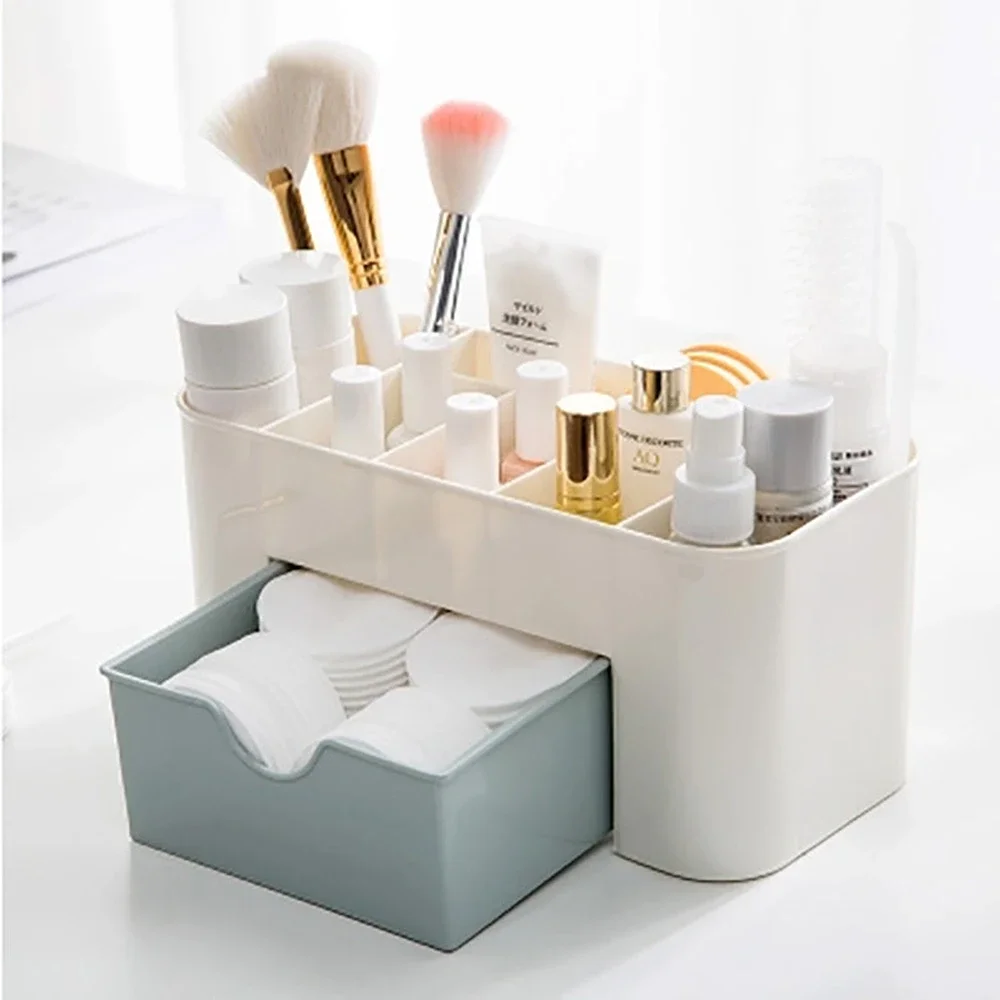 Makeup Organizer for Cosmetic Large Capacity Cosmetic Storage Box Organizer Desktop Jewelry Nail Polish Makeup Drawer Container