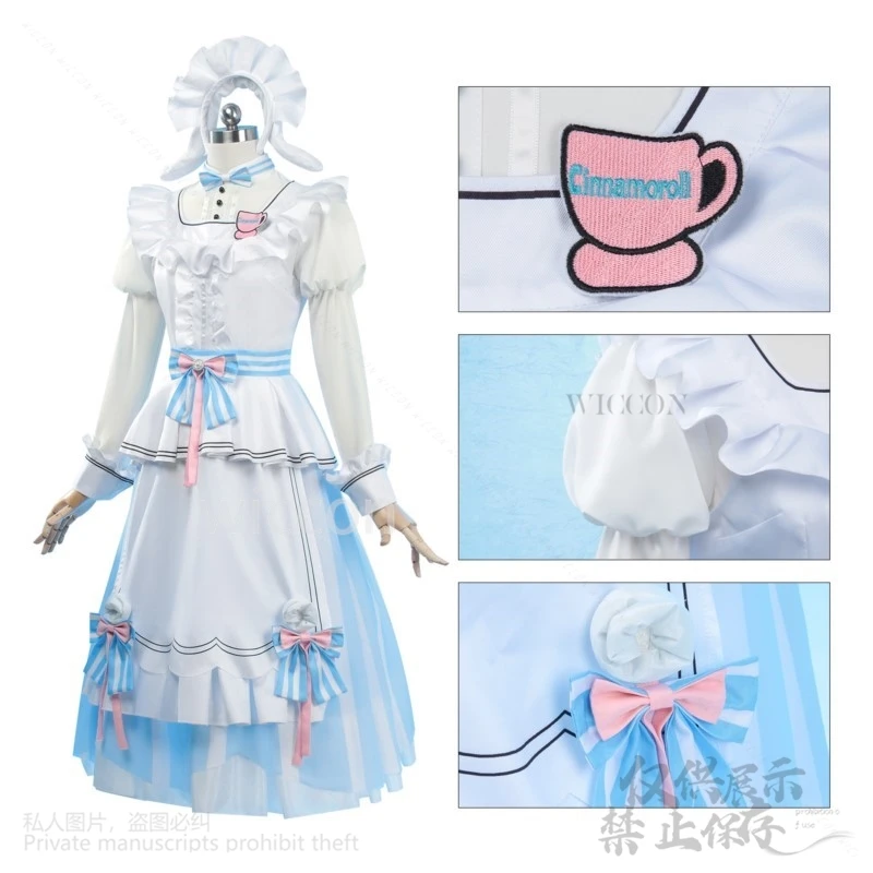 Emu Otori Anime Game Project Sekai Cosplay Costume pour femme, belle robe Lolita Kawaii, perruque rose, tenue d'Halloween et de Noël pour fille