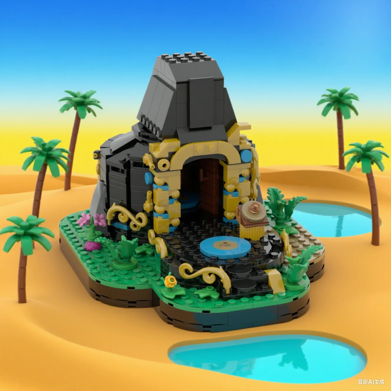 

MOC Zeldaed Wild Ancient Shrine Building Blocks Model Popular Games Wild Ancient Shrine Bricks Assembly Toys Kids Birthday Gifts