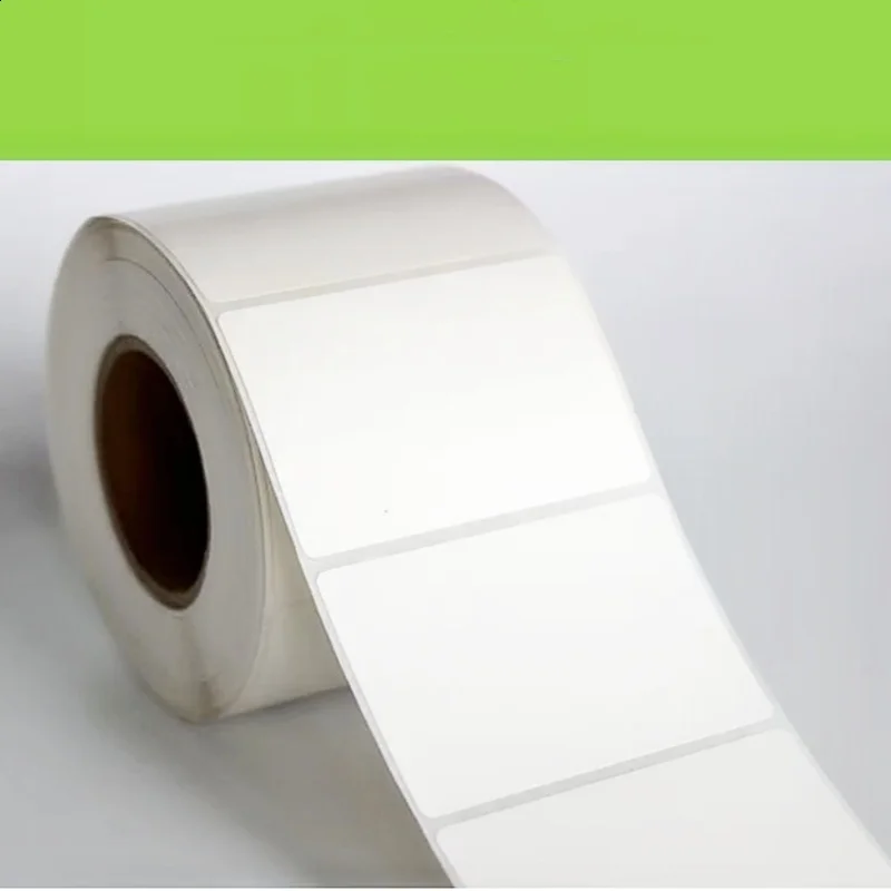 Бумага для печати этикеток, используемая для ленточной печати, бирки для одежды, печати штрих-кодов, наклеек на внешнюю коробку, электронных бирок, пап с покрытием