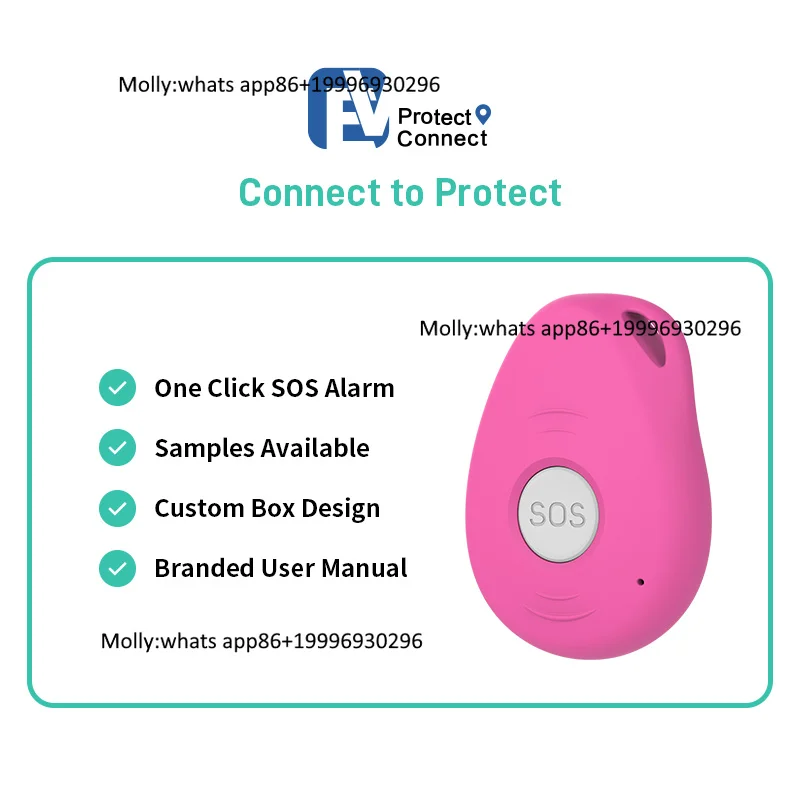 Loneworker GPS/WiFi Location Personal GPS Tracker Eview SOS Panic Button Elderly Fall Down Alarm Emergency Calling Caregiver