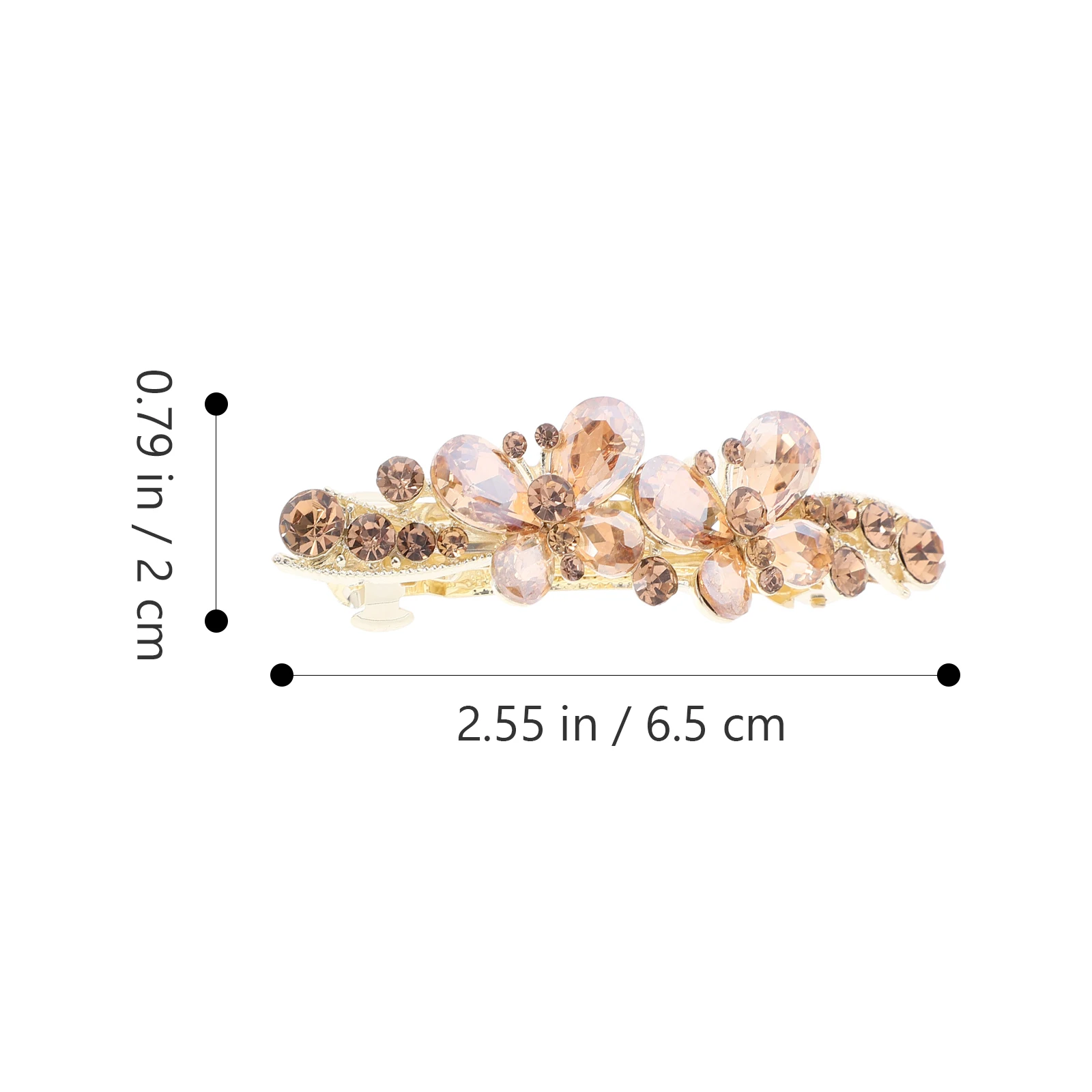 

Sparkling Rhinestone Butterfly Clip For Women Elegant Spring Barrette Thick Thin Bridal Wedding Styling Barrettes Metal Clips