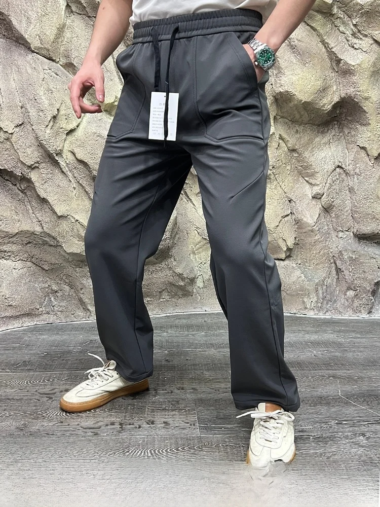 

Outdoor Men's Breathable Fce Lined Soft ell Wear Resistant Casual Pants Windproof New Autumn Winter Faion Straight Leg...