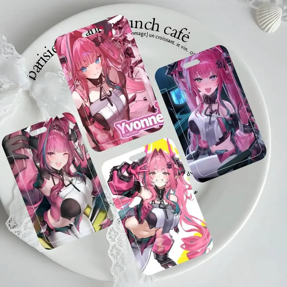 Yvonne Arknights Game ID Card Holder Neck Strap Pendant Door Badge Holder Lanyards Keychain Work Credential