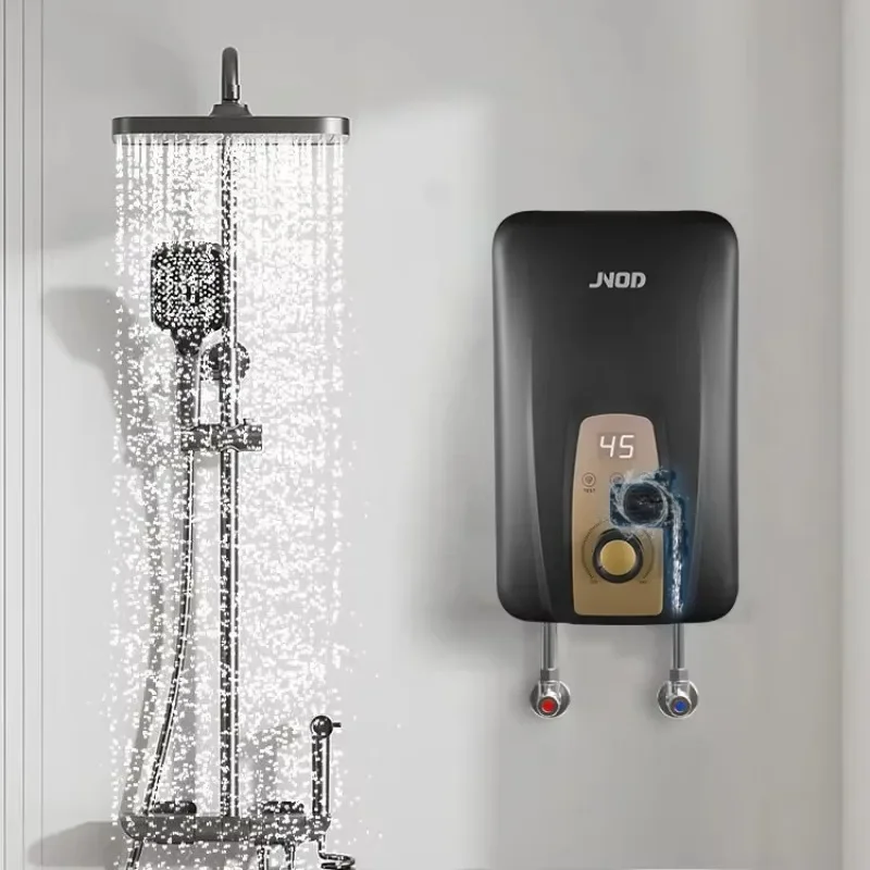 220v ELCB Plastic Instant Electric Tankless Hot Water Heaters with Pump Booster Bathroom Shower Heater Instant Electric Geyser