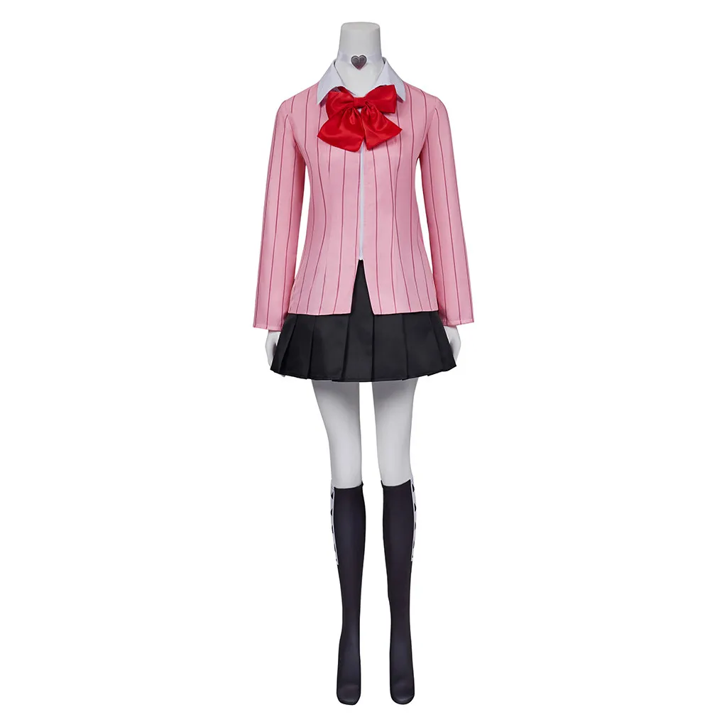 Game Dancing Moon Night Yukari Takeba Cosplay Costume Lovely Pink JK Uniform Suit Custom Made