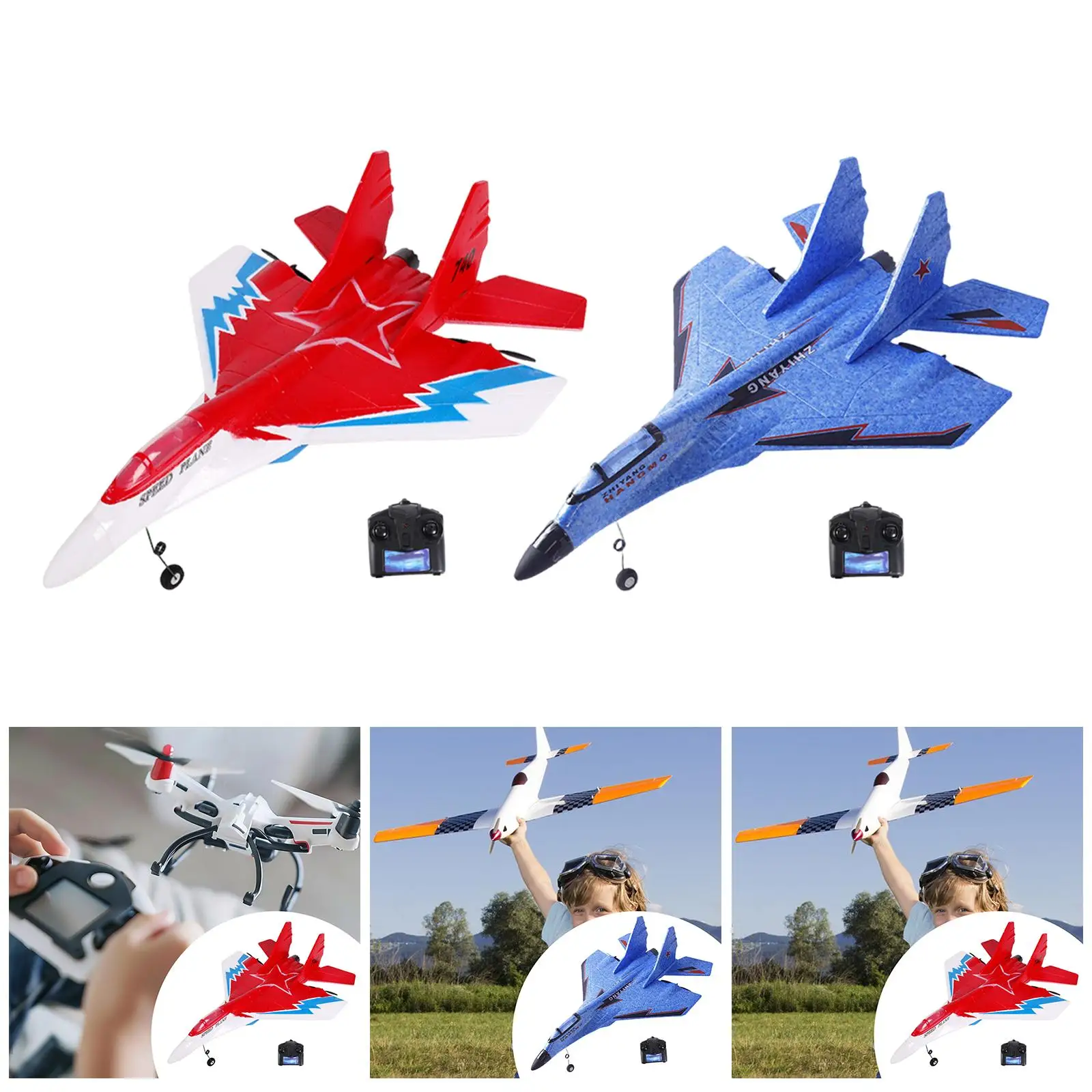 

RC Glider Anti Falling Jet Fighter Anti Collision RC Airplane Model Toy
