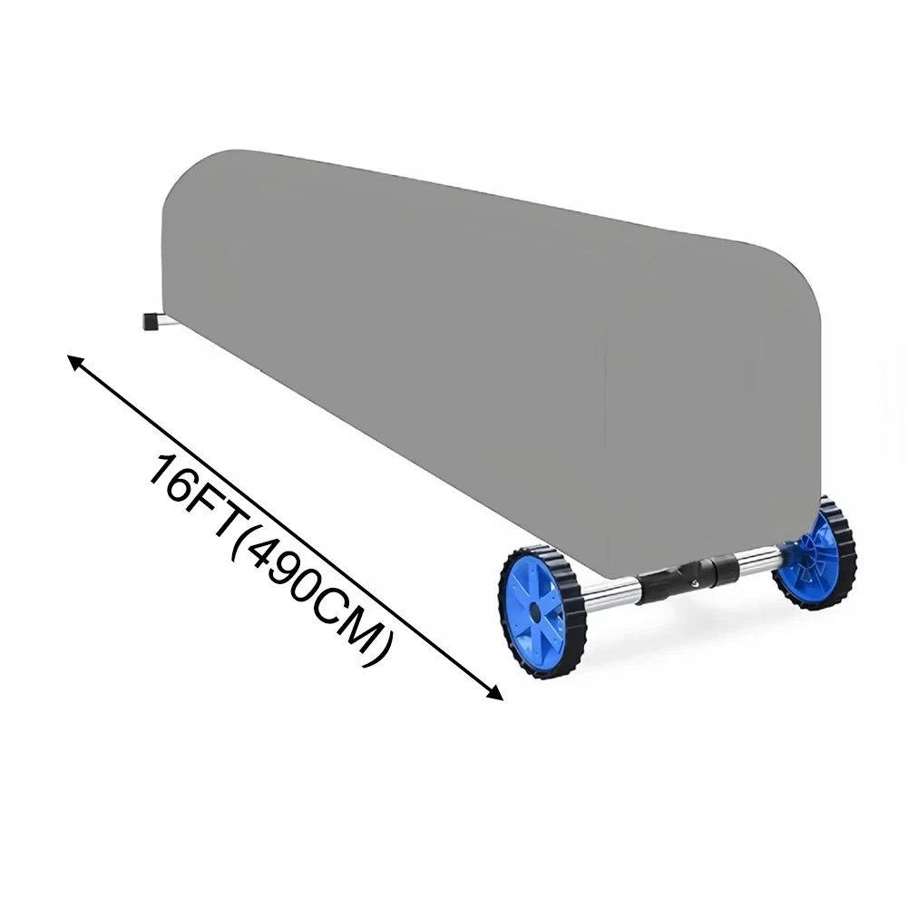 

Waterproof Pool Reel Set Cover with UV Stabilized Coating Heavy Duty Fabric for Inground Swimming Pool Protection