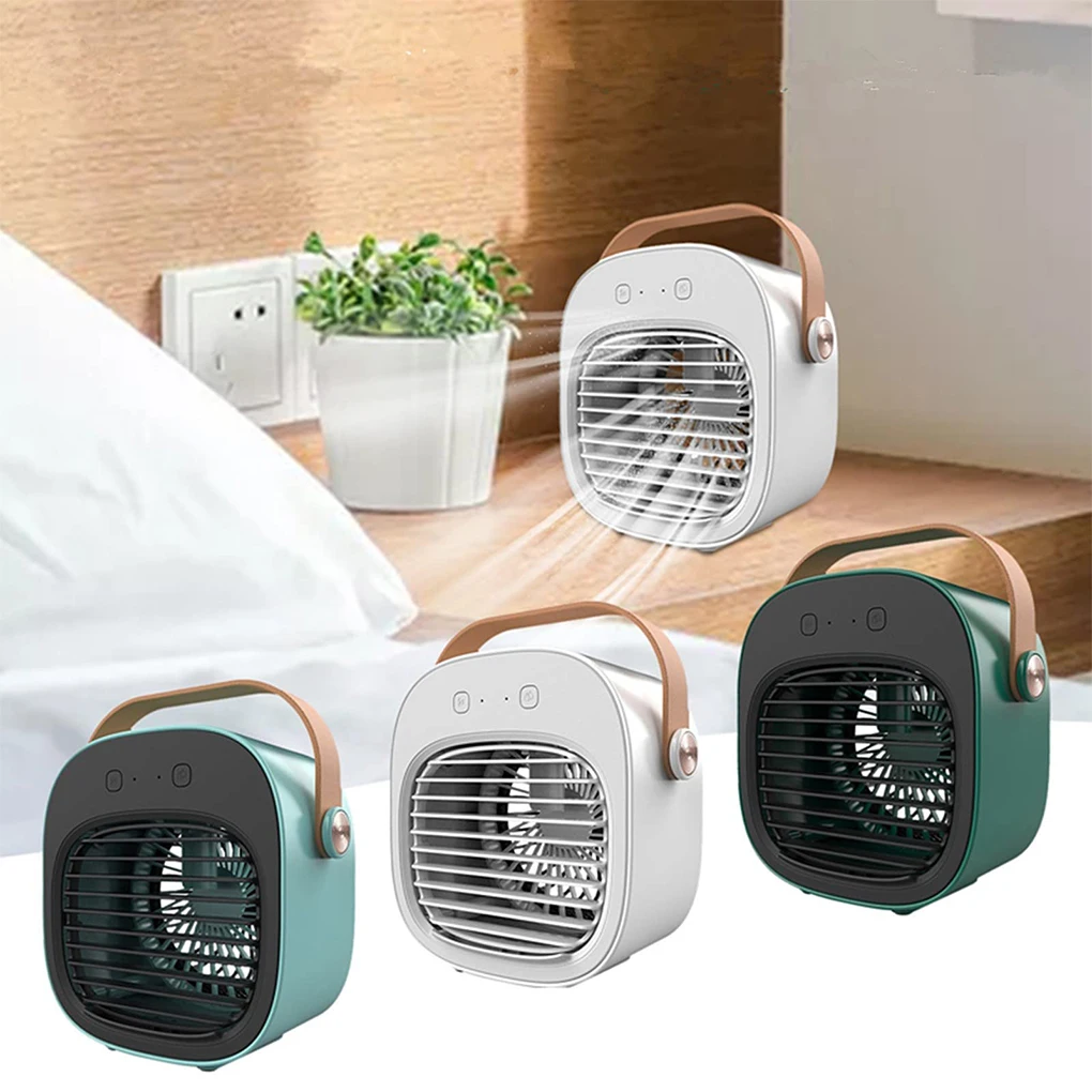 Portable Mini Air Conditioner Wireless Air Cooler USB Rechargeable Cooling Fan Portable Air Conditioner For Room Camping Cars