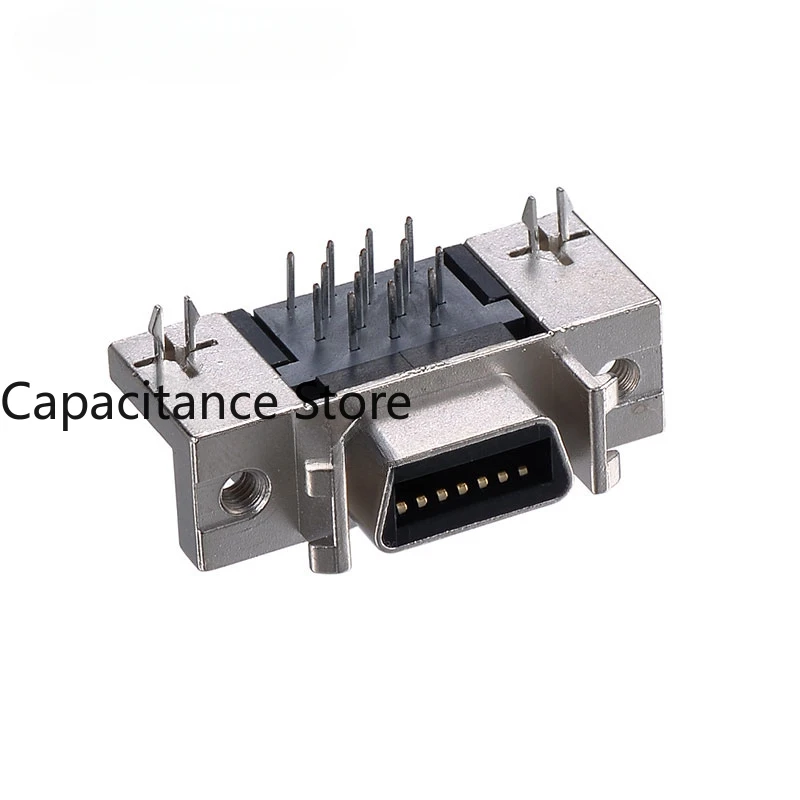 10PCS 14P/20P/26P/36P/50P slot type servo MDR for connecting to the SCSI connector bent pin female socket