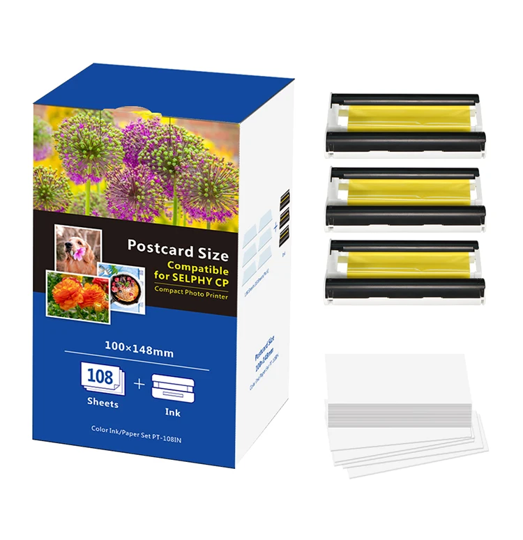 

High quality kp 108in 4*6 inch photo paper impresora for cp 1300