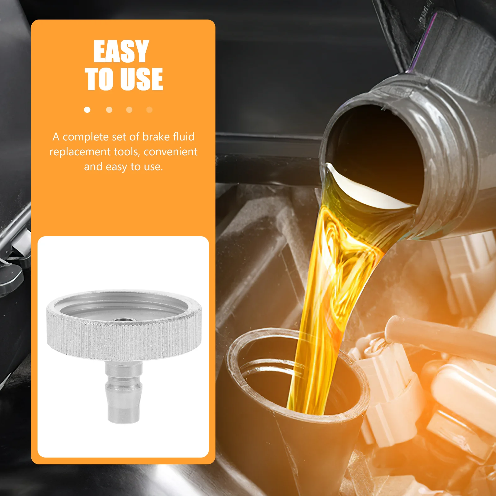 

Адаптер главного цилиндра, сменный инструмент для прокачки тормозного цилиндра для автомобильной тормозной жидкости, адаптер для прокачки цилиндра