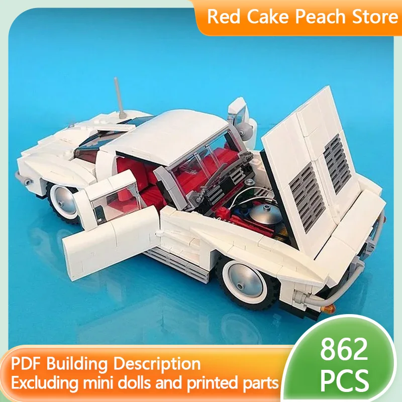 

Speed Champion Model MOC Brick Stingray Split Widow Top Tier Sport Car Modular Technolog Assemble Children Suit Toy Gift Holiday