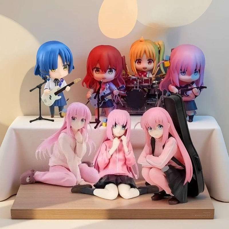 

In Stock Anime Kita Ikuyo Bocchi The Rock Ijichi Nijika Figure Yamada Ryo Nendoroid #2069 Gotou Hitori Figures PVC Cute Toy Gift
