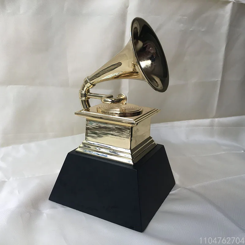 

For Custom Speaker Trophy, Gold Music Festival Award Cup for Party Ceremony Prize