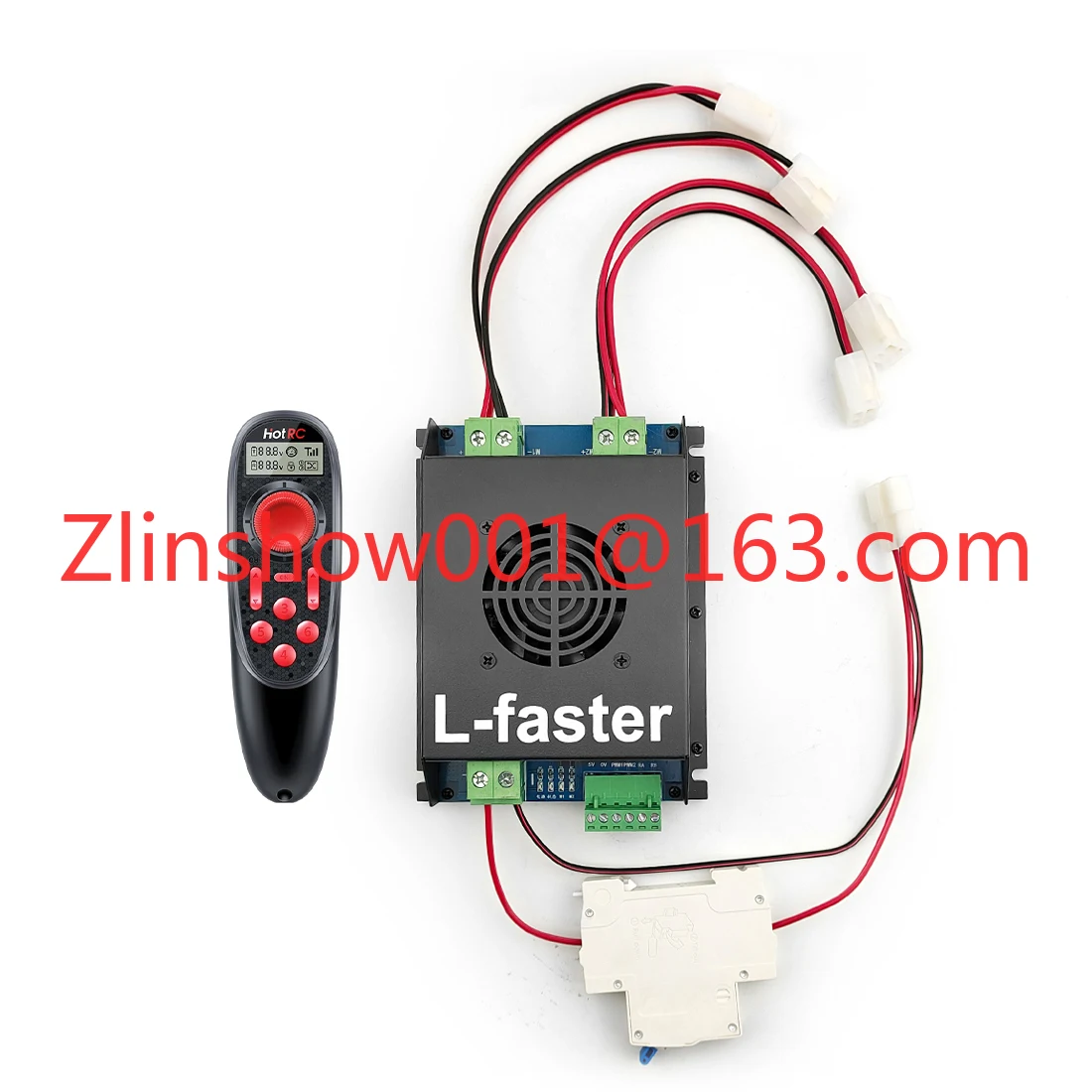 24V 4WD Electric Brushed DC Brushed Motor Controller 50A With Wireless Joystick Compatible With Dual Drive Device