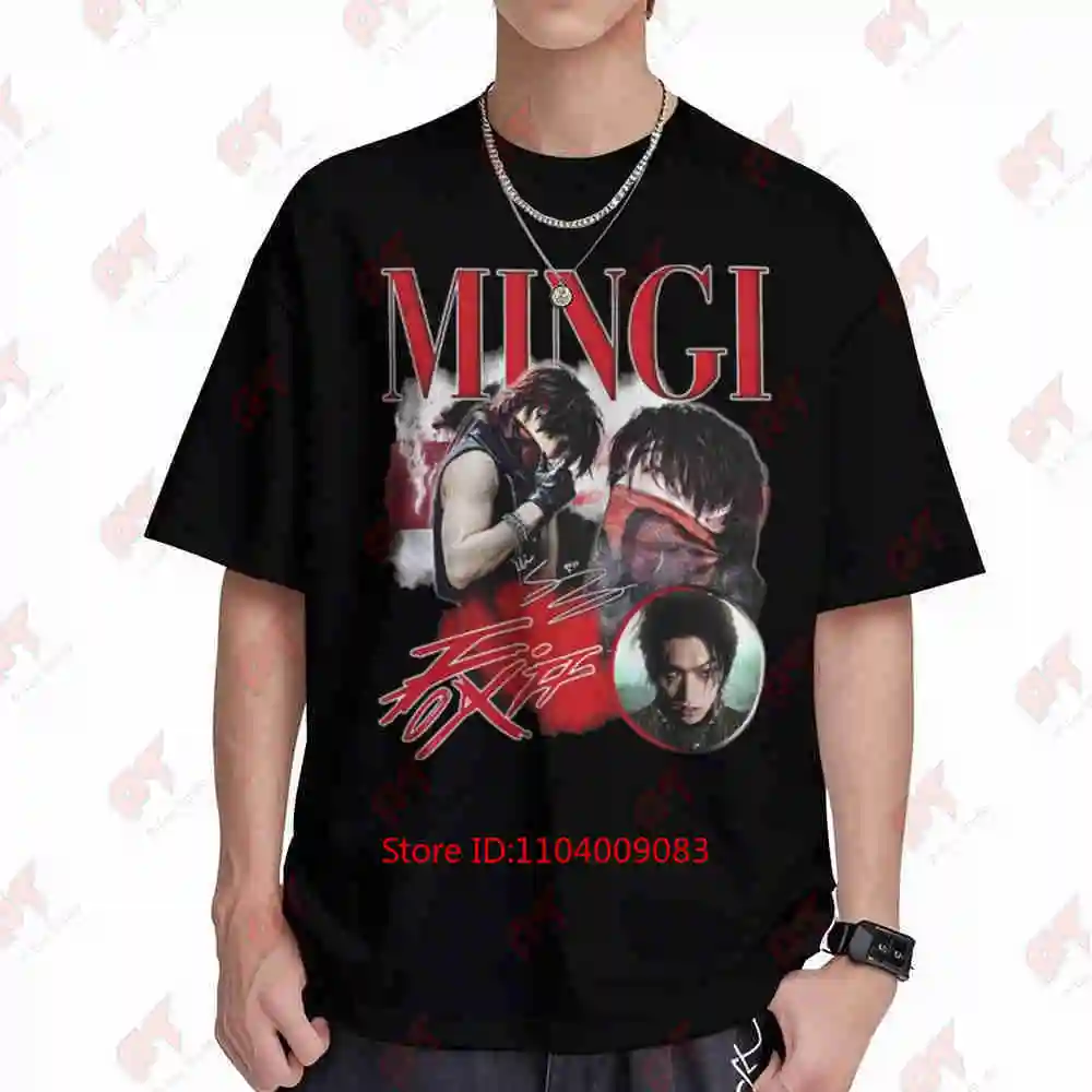 Mingi Ateez Kpop Fix Off Roar Golden Hour Part 3 World Tour Short Sleeve Tee 100% Cotton T-Shirt