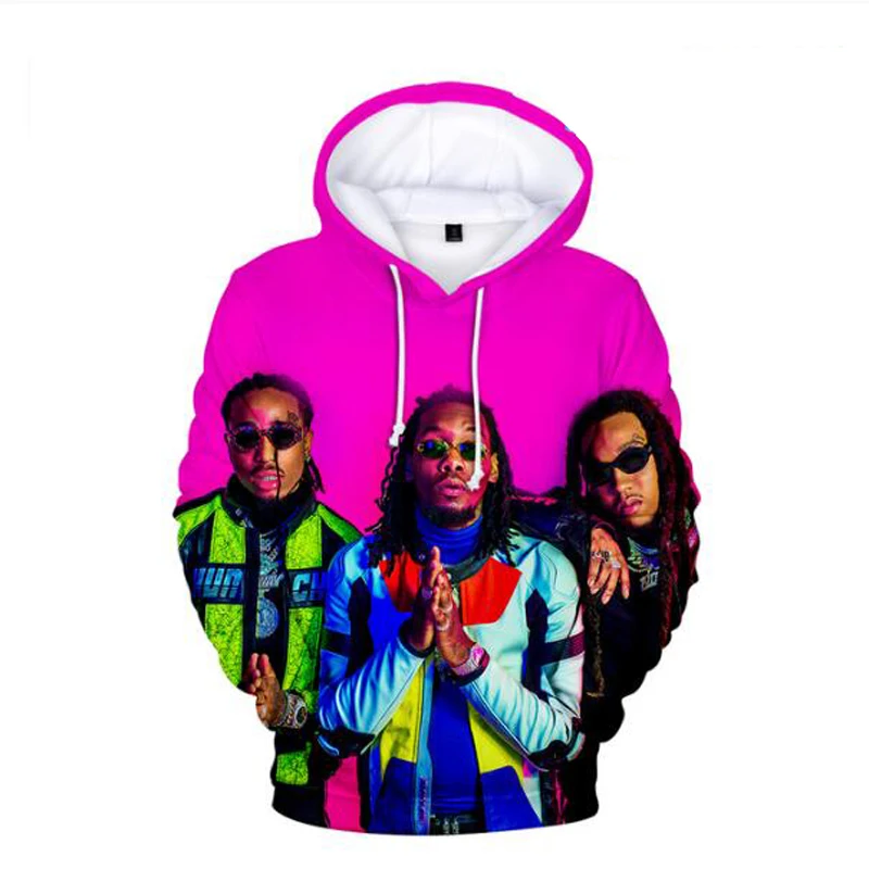 

Rapper Migos 3D Print Oversized Women/Men Hoodie Sweatshirt Streetwear Hip Hop Pullover Hooded Jacket Male Casual Sportswear