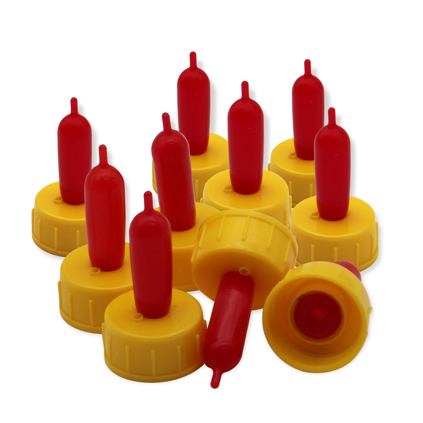 10PCS Agnello Capra Latte Tettarelle Da Biberon Bevitore Gestiame Strumenti di Alimentazione Tettarelle Da Biberon In Gomma Morbida Ciuccio Vite di Alimentazione Sprite Coke Bottiglie capezzoli