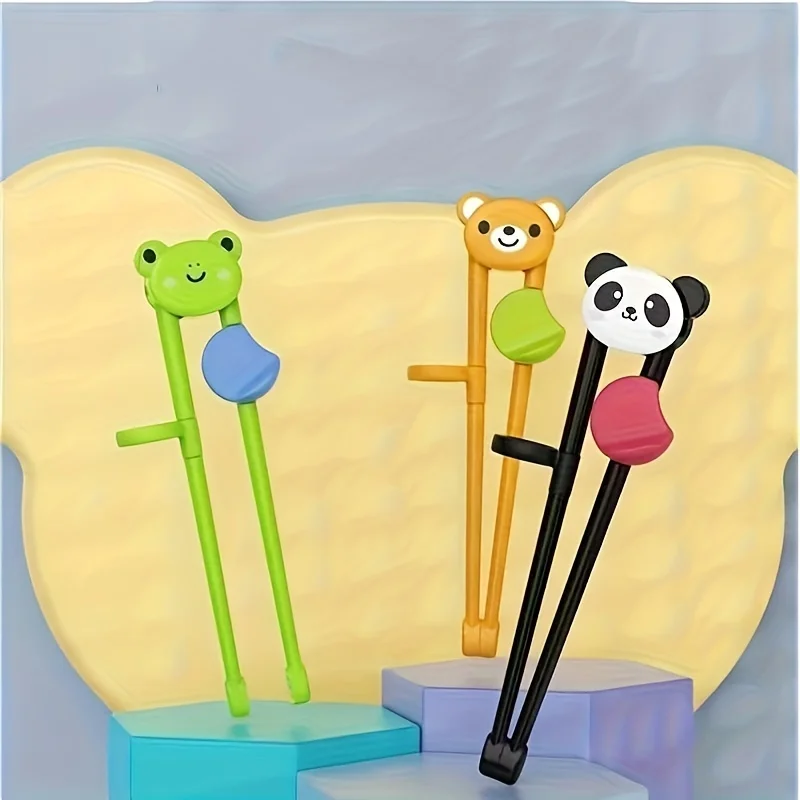 1 pair of Kawaii cartoon training chopsticks an easy-to-use learning tool for beginners and a must-have for returning to school