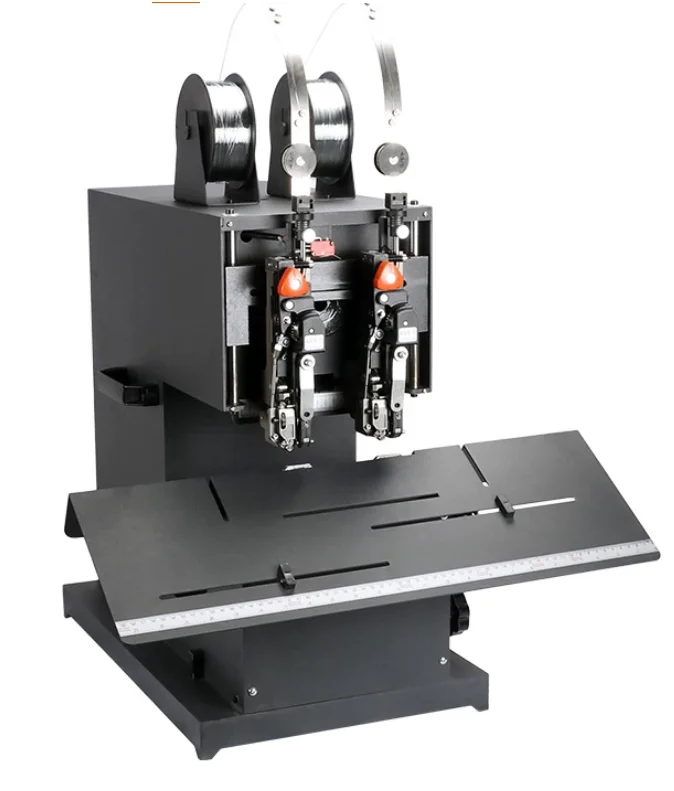 Double Head Electric Wire Binding Machine  Binder Album Book Folding Machine Flat Nail Saddle Nail A4 Paper Bound Into B