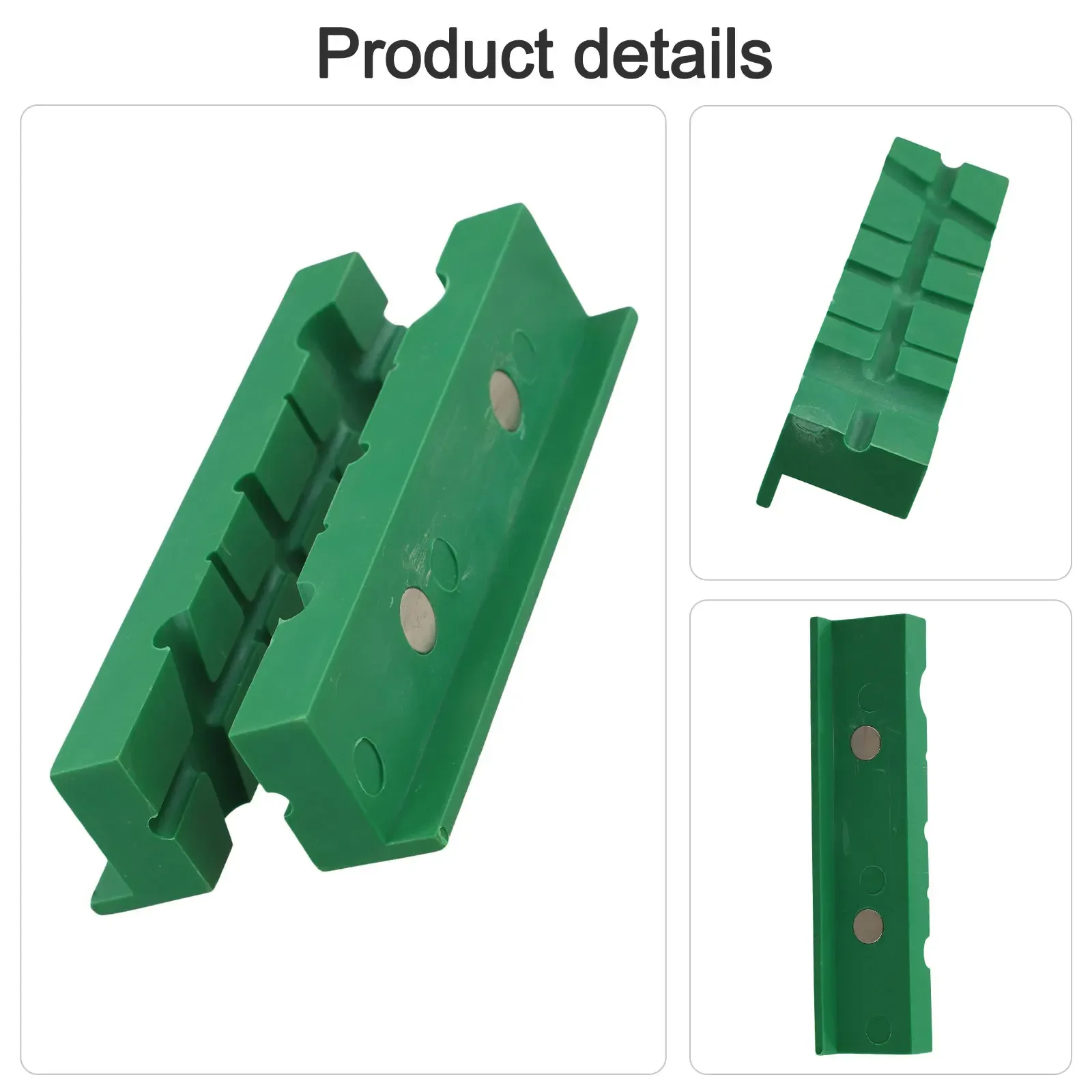 2pcs Soft Pad Jaw Grips For 4 5 6 Inch Bench Vise Mill Clamp Or Drill Press Firm Hold For Wood Metal Plastic Or Threaded Parts