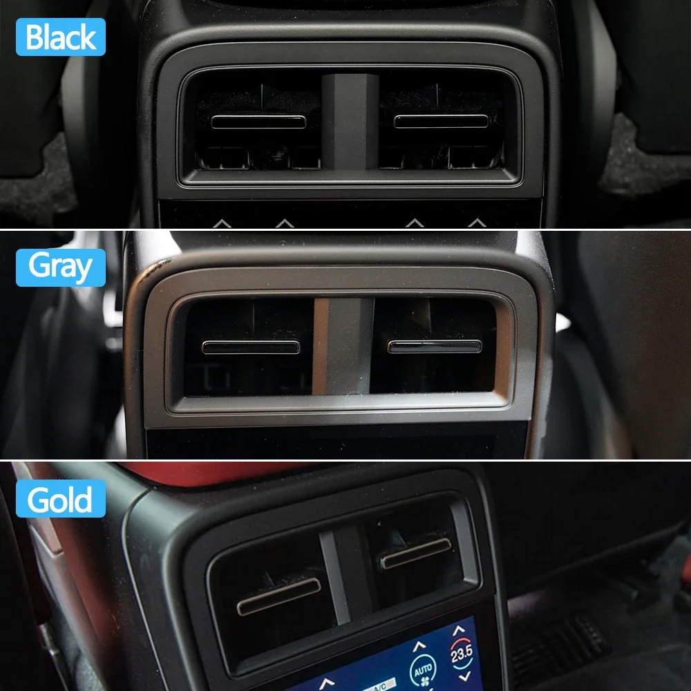 High Quality Car Rear Air Conditioning Rear AC Vent Grille Air Vent Trim Strip For Porsche Taycan 9J1 2019-2023