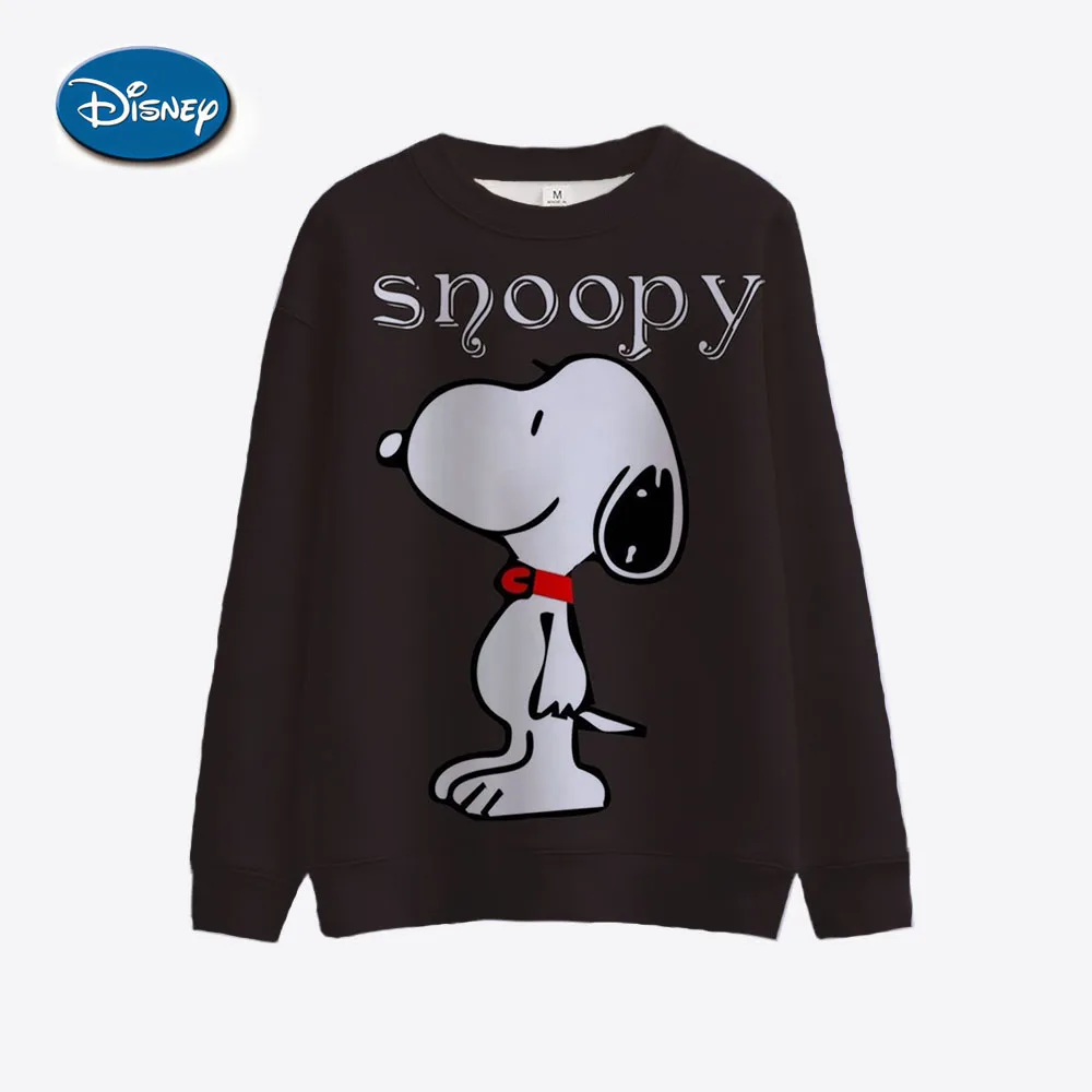 Snoopy Cartoon Anime Women\'s Hoodie Spring and Autumn Women\'s Round Neck Hoodie 2024 New Fashion Couple Sportswear Tops