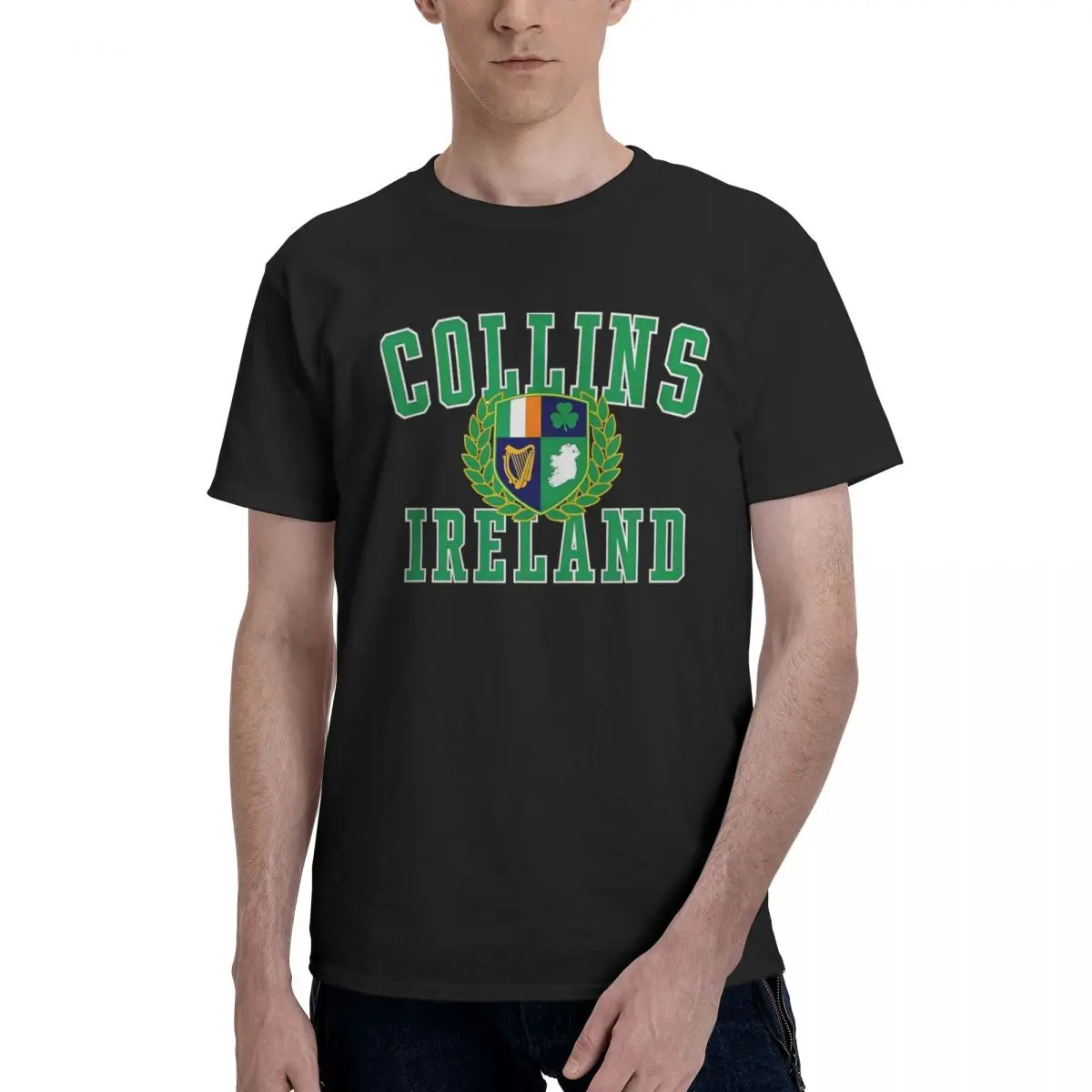 Campaign Collins Ireland Emblem Design T-shirts Title premium High quality Leisure USA Size