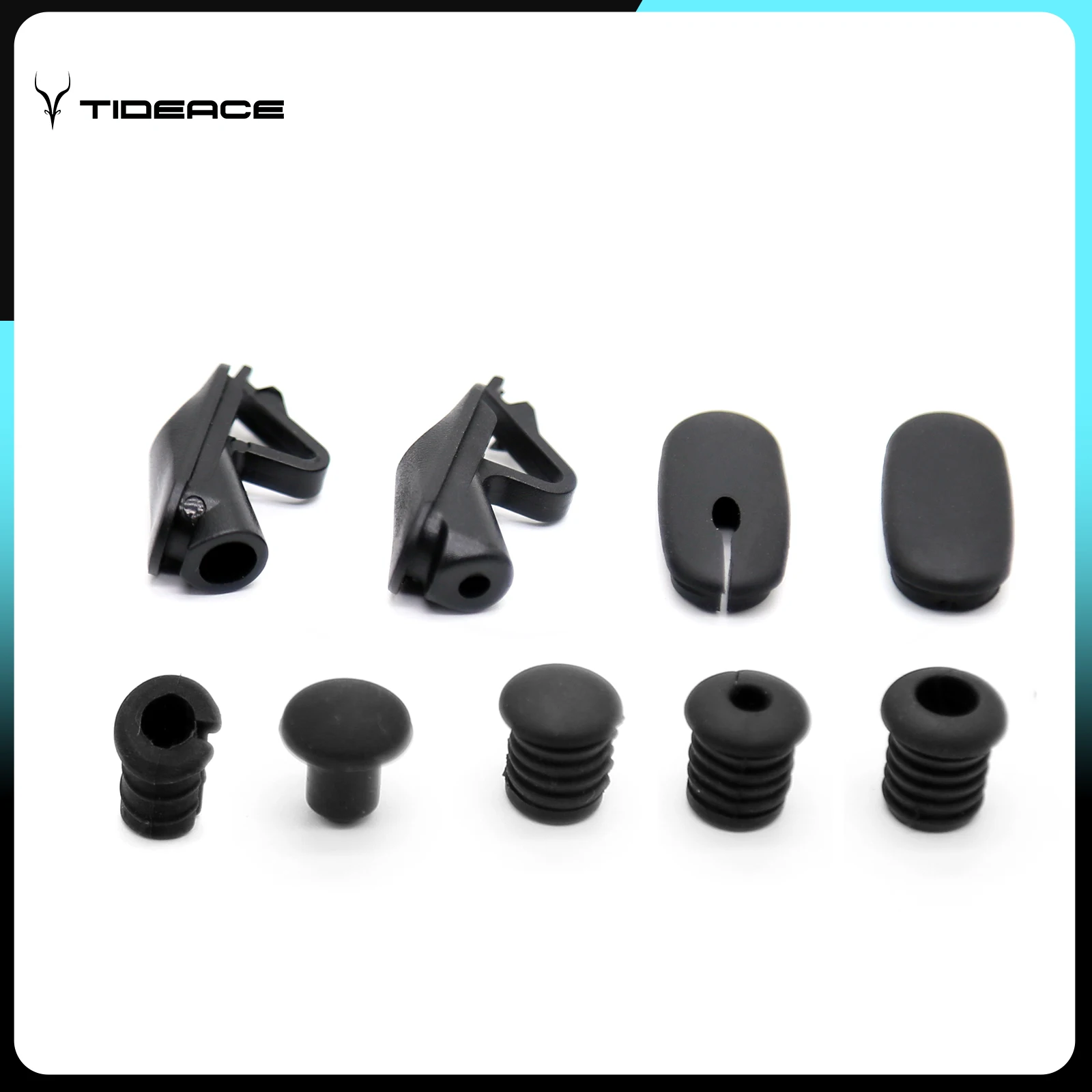 5pcs Bicycle Derailleur Seal Hole Plug Shift Di2 Outlet Hole Plug Solid Rubber Hole Caps Road Mountain Bicycle Accessories