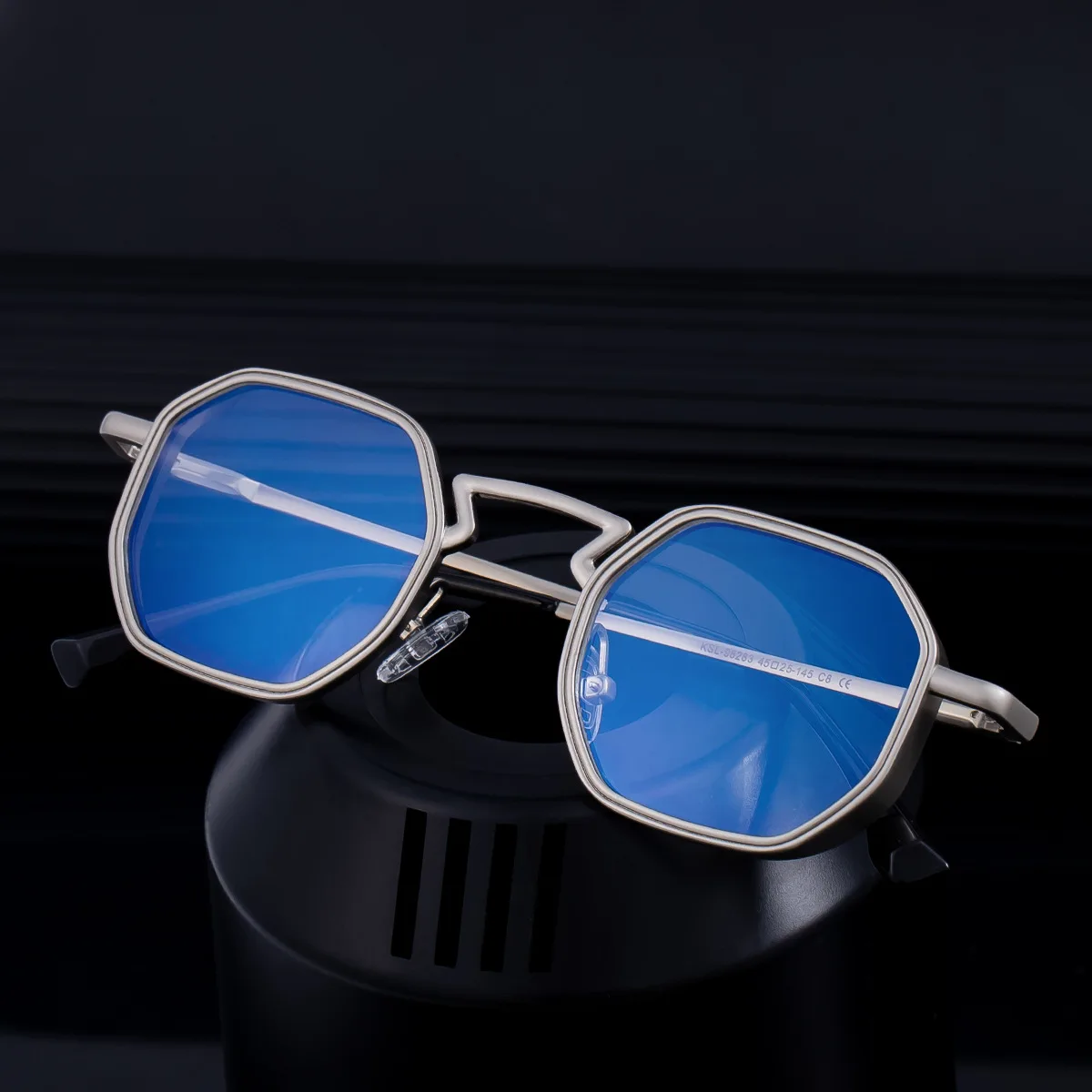 Vintage Polygon Sunglasses Brand Small Frame Classic Steampunk Sunglasses Men Metal Hexagon Sunglasses for 2025