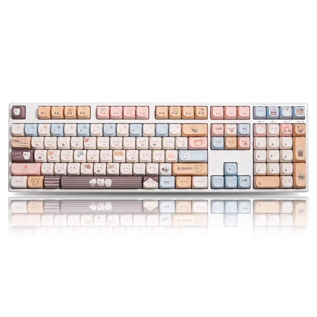 

Wired wireless mechanical keyboard, luminous, cute girls, silent office