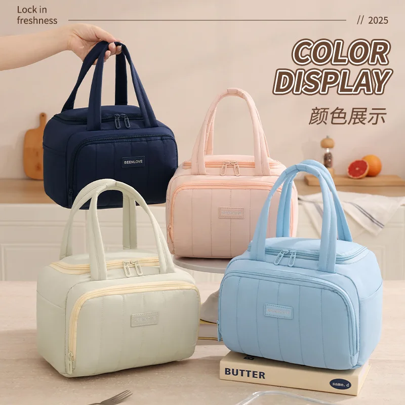 Lunch bags, portable lunch boxes for commuters, student insulated bento bags, outdoor picnic fresh-keeping ice packs