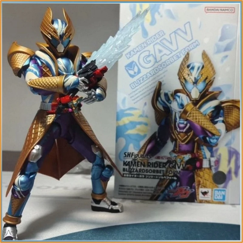 

Bandai Shf Tamashiweb Exclusive Kamen Rider Gavv Blizzard Sorbet Form Ice Cream Snow Cone King Action Figure Model Toy Gfit
