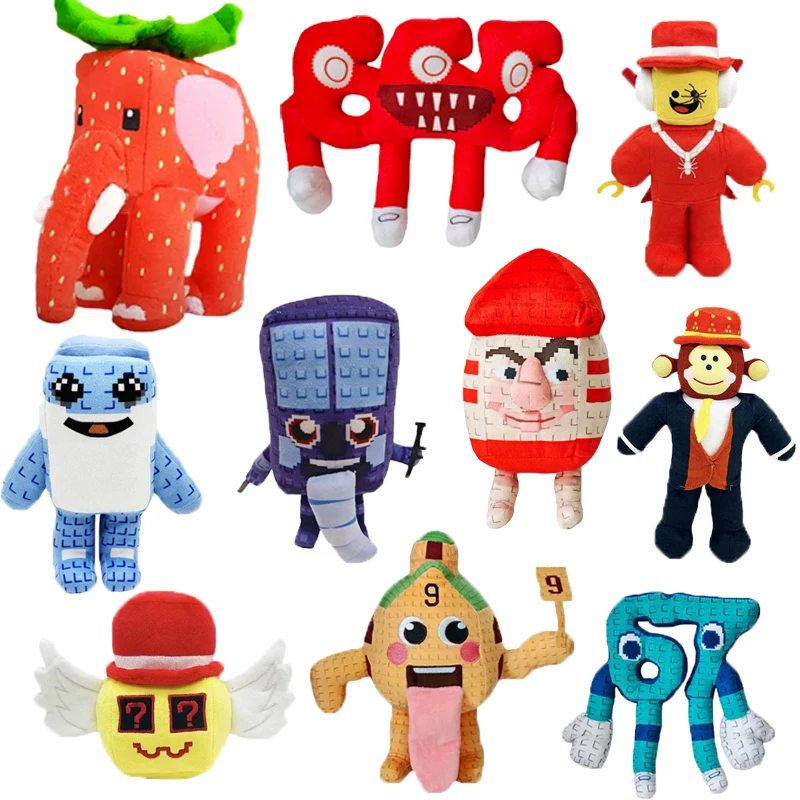 2025 Anime STEAL A BRAINROT House No. 9 Plush Cute Esok Sekolah Jandel Plushie Doll Game Surrounding Toys For Kids Birthday Gift