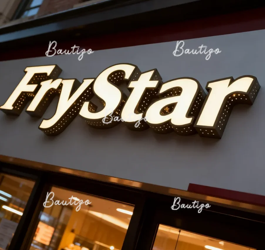 Huruf Dekoratif Logo untuk Bisnis Poster LED Iklan Neon Sign Kustom Tanda Akrilik Label Bisnis Lampu Logam Bercahaya