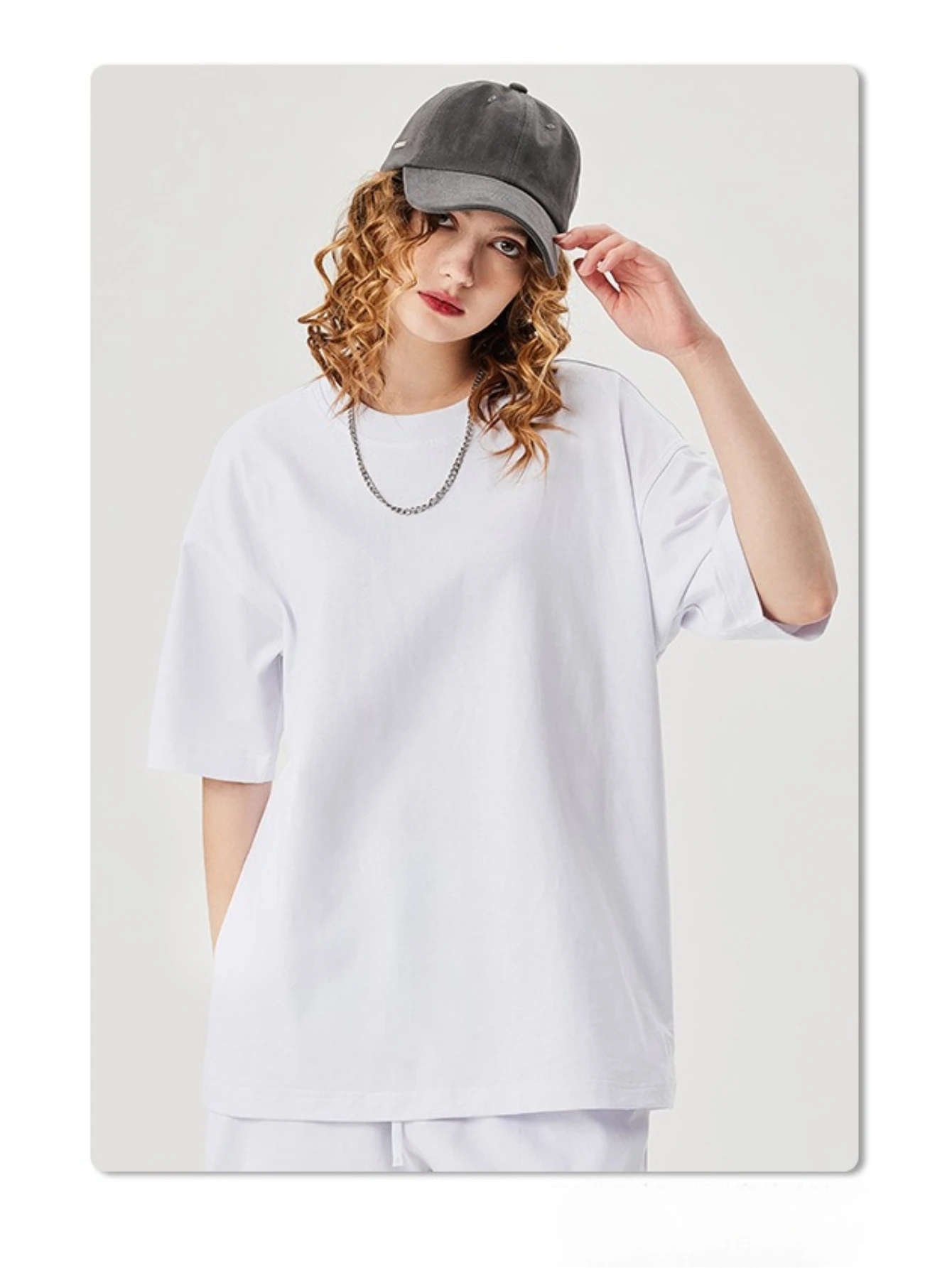Women T Shirts 2025 New Four Seasons Solid Color Short Sleeve 100% Cotton T Shirts Casual Breathable Tees Girl Sports Y2k Tops