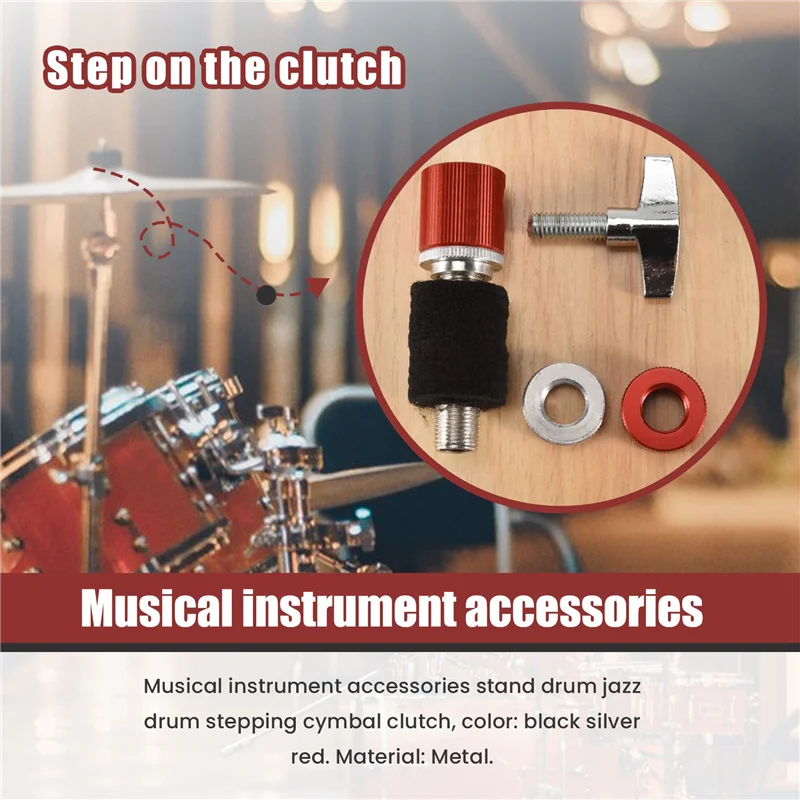 

-A65I Universal Alloy Hi-Hat Clutch For Hi Hat Cymbal Stand Jazz Drum Part